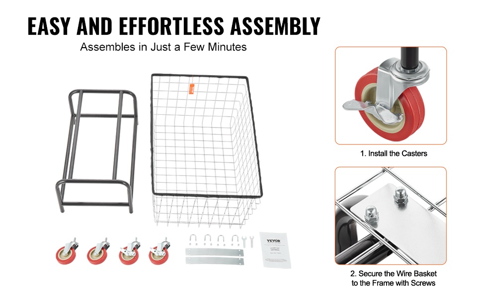 Helposti koottava pyykkivaunu