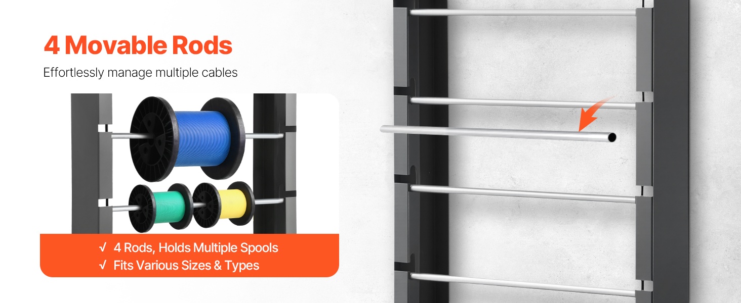 Kaapelikelaateline pyörien kanssa