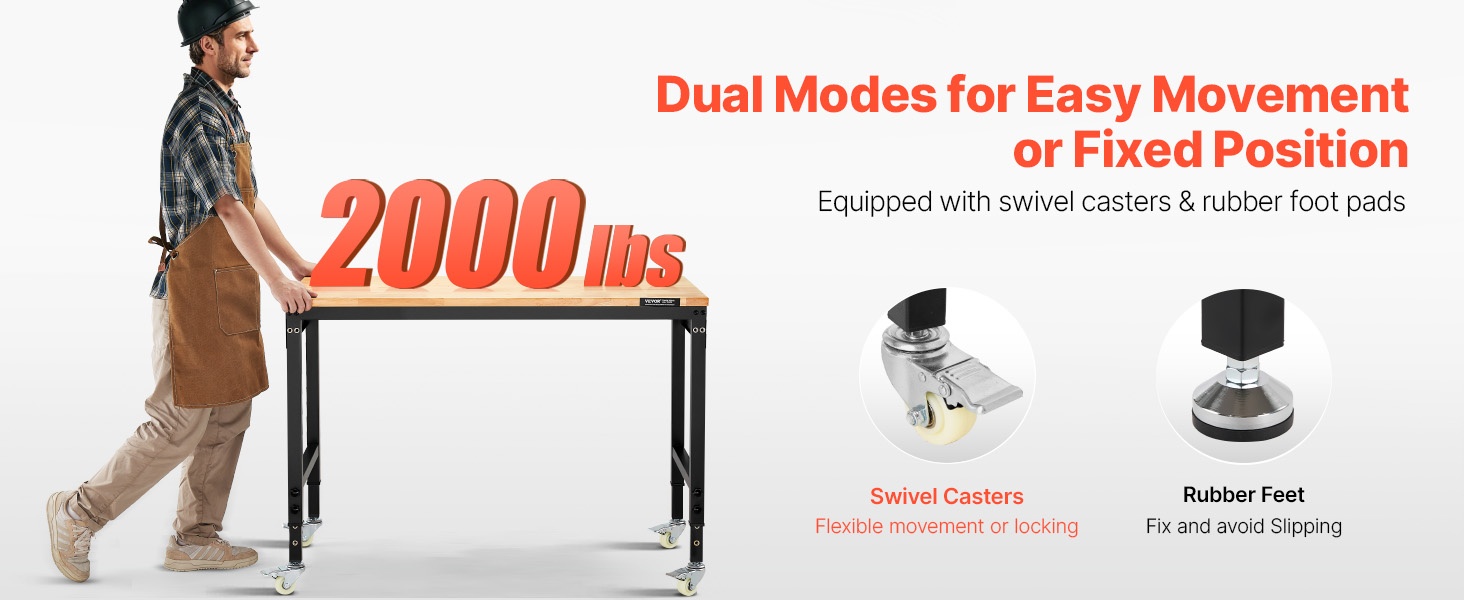 Työpöytä pyörillä