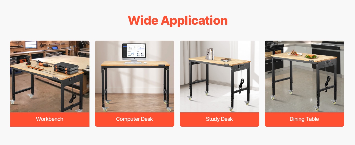 Työpöytä kodin eri tiloissa