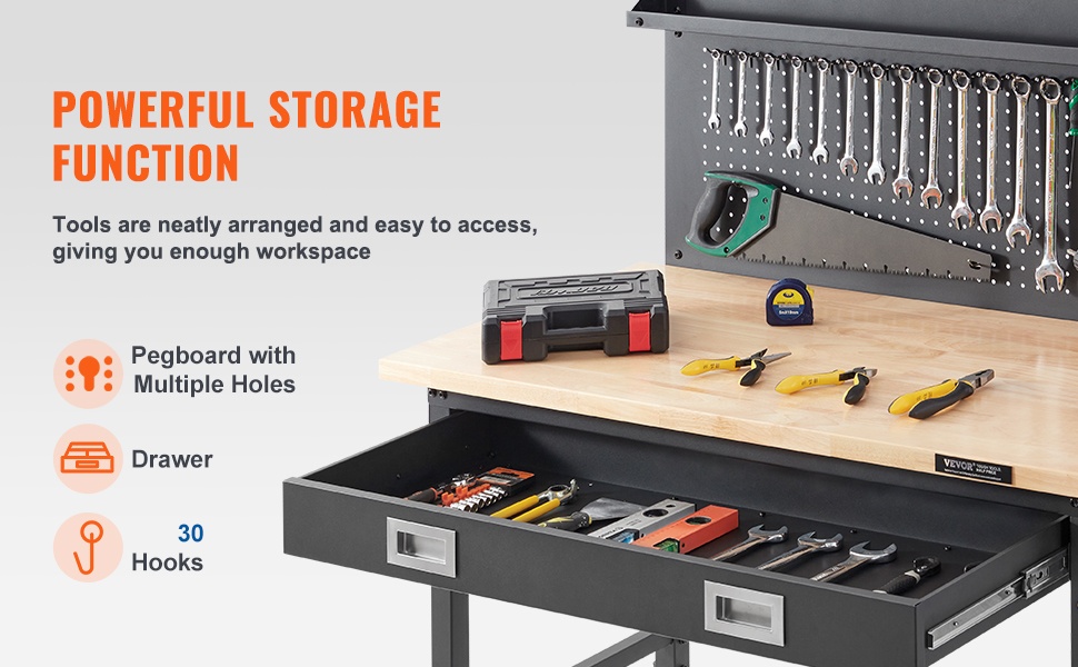 Reikätaulu ja työkalusäilytys